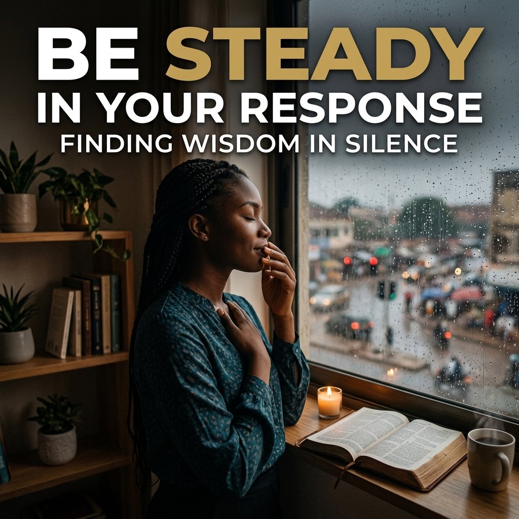 MY BELOVED ONE, BE STEADY IN YOUR RESPONSE.